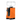 Die On-Demand Kaffeemühle Eureka Mignon Silenzio in orange mit schwarzem Auslauf. Am schwarzem Sockel befinden sich rechts unten der umschaltbare Druckknopf für  Timer oder manuellen Betrieb, sowie das Drehrad für die Einstellung der Mahldauer bei Timerbetrieb. 