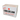 Ein weißer rechteckiger Karton für 6x1kg Bohnenkaffee Guglielmo Extra Bar. Auf der Vorderseite in der Mitte befindet sich der schwarze Guglielmo Schriftzug. Über dem I ist ein großer roter Punkt abgebildet, darunter il caffè che fa centro.  Darunter die Angabe: contiene 6 confezioni da 1kg. Rechts oben in roter, leicht schräger Schrift Bar Extra.