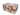 Eine Steige von 10 Stück brauner Vakuumverpackung für den gemahlenen Mokka Kaffee Guglielmo Caffetteria. Bei jeder Packung sieht man links oben  das Logo von Guglielmo mit dem orange, gelb, roten konzentrischen Kreis. Darunter ist eine kleine Aluminium Mokkakanne abgebildet. Darüber befindet sich der weiße Schriftzug Caffetteria. Rechts unten ist eine weiße Kaffeetasse zu sehen.