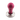 Ein Tamper zum Pressen von gemahlenem Kaffee in den Siebträger vom  Hersteller Joe Frex. Der ergonomisch rund geformte Kunststoff Griff ist in pink ausgeführt, die Base aus Edelstahl mit 58,5mm Durchmesser.